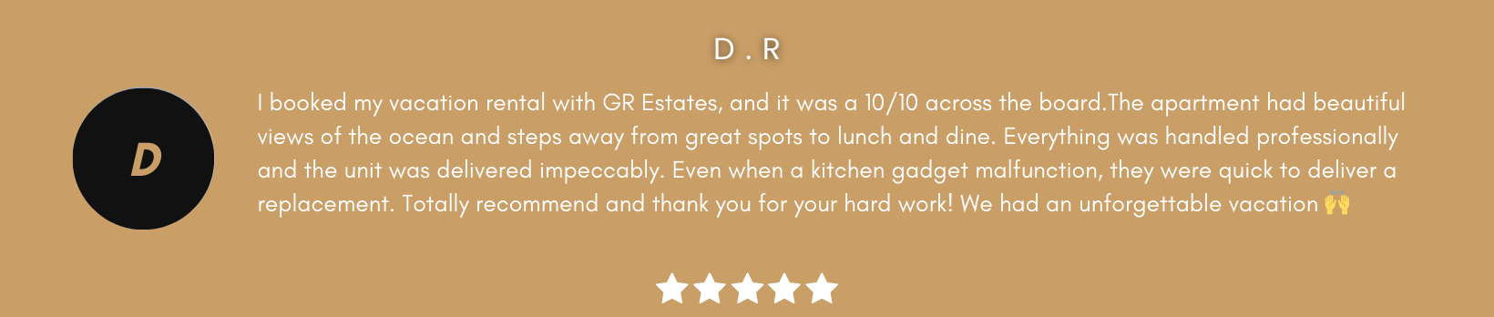 Google Reviews GR Estates